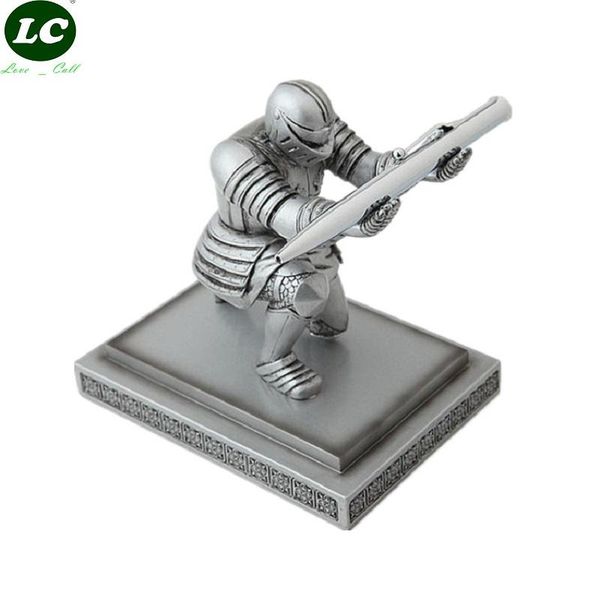 

decorative objects & figurines sales pen stand home decoration deskpendant figurine executive soldier knight holder armor resin people c