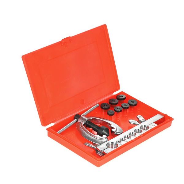 

professional hand tool sets 9pcs double pipe flaring kit set tube bender repair mechanic brake plumber aluminium copper brass flares