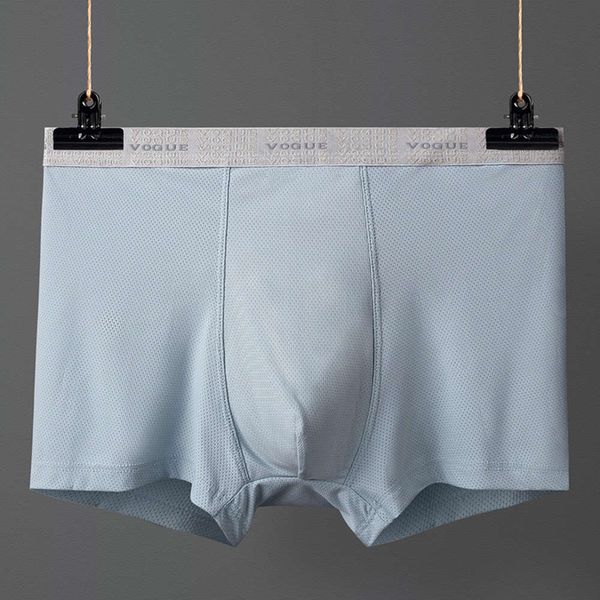 

summer hollow mesh men's underwear printing u convex seamless ice, Black;white
