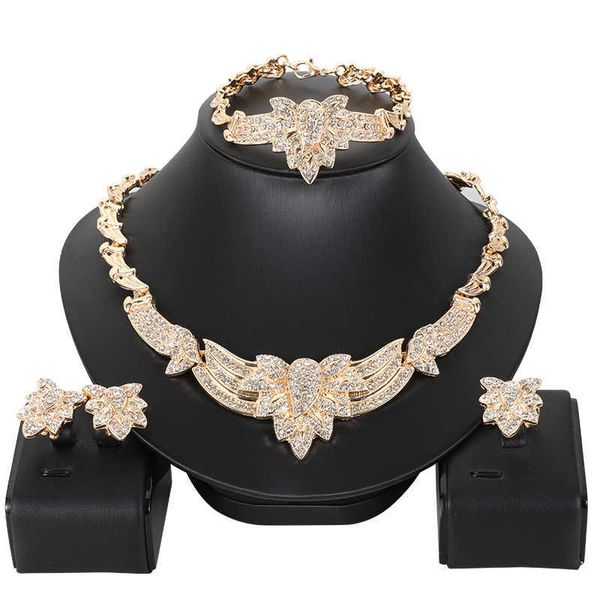 

4sets dubai gold plat fashion africa wedding women jewelry set earring, Black