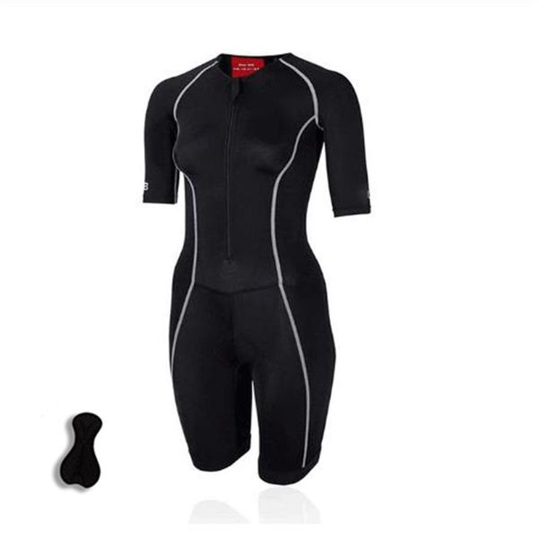 

racing sets women's one-piece breathable short sleeved triathlon diving suits, lycra surfing suit chest zip wetsuit jumpsuit, Black;blue
