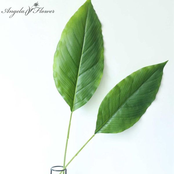 

decorative flowers & wreaths 90cm artificial plants leaf flower white palm home garden decor accessories diy wedding grass pography wholesal