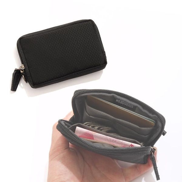 

card holders cotton zipper travel passport holder cover men women document organizer tickets protector bag cash wallet dh50kb, Brown;gray