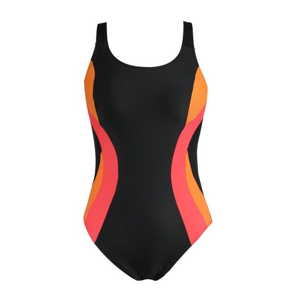

july sand women one-piece sports swimwear sport swimsuit open back beach wear fitness bathing suits