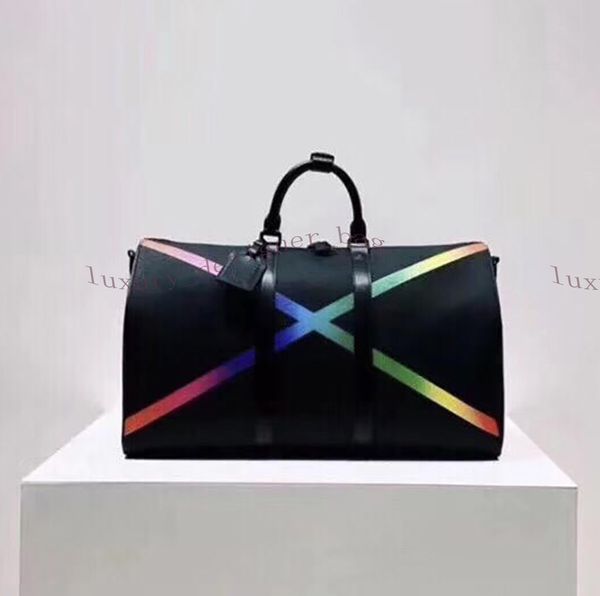 

brown letters flower duffel bags high women totes white grid handbag coffee lattice messenger travel bag classic style shoulder ladies handb