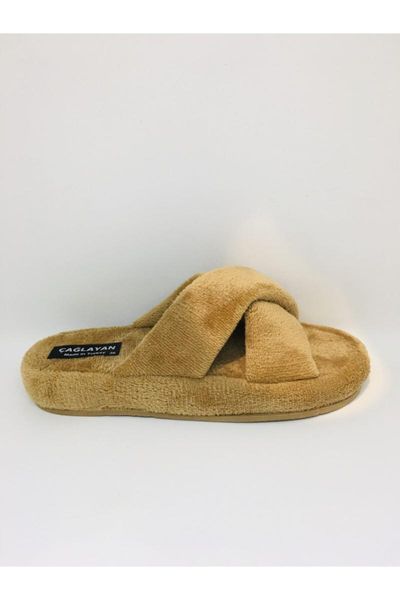 

women tan cross home slipper slippers, Black