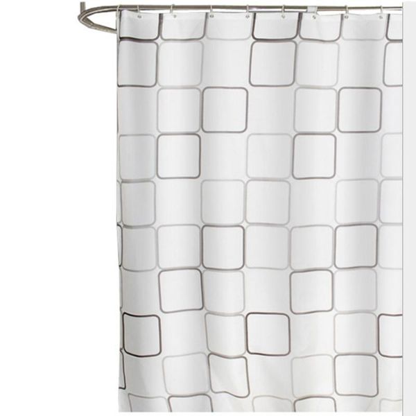 

square bathroom shower curtain 12 hooks waterproof proof curtains