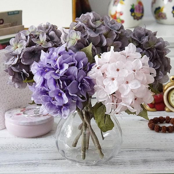 

decorative flowers & wreaths hydrangea diy gift wedding christmas decor for home handmade dried lxy9