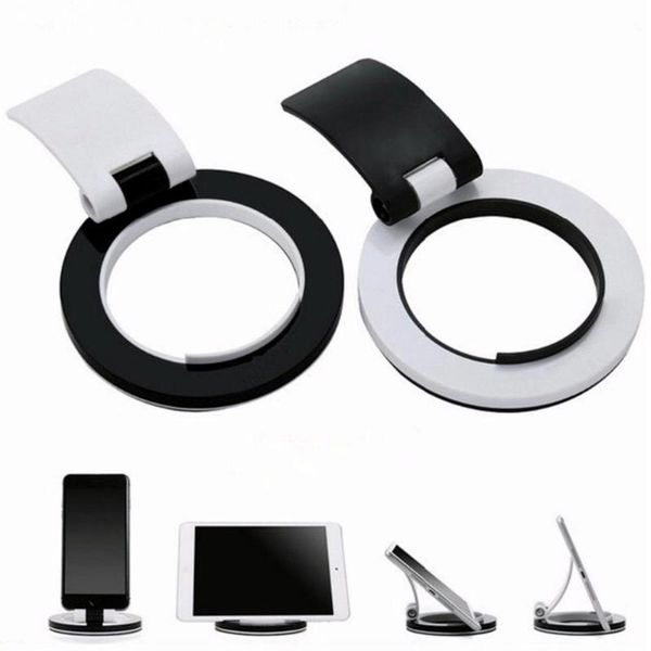 

portable universal mobile phone charging stand lazy holder base watch deskcell mounts & holders