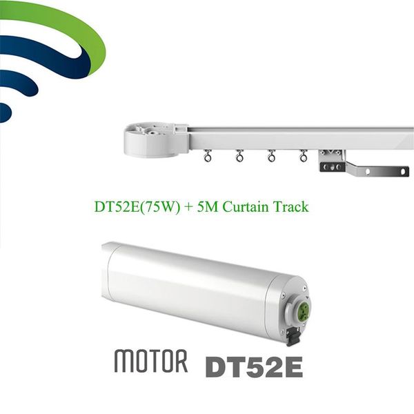 

blinds ewelink dooya electric curtain system dt52e 75w motor with remote control+5m motorized aluminium rail tracks