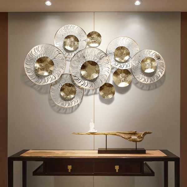 

decorative objects & figurines chinese stereo dining room background wall hanging decoration creative corridor wrought iron decor aesthetic