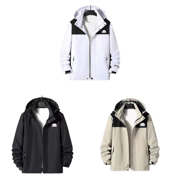 

digner fashion mens et spring, autumn and summer outwear windbreaker zipper cloth high-end ets, Black;brown