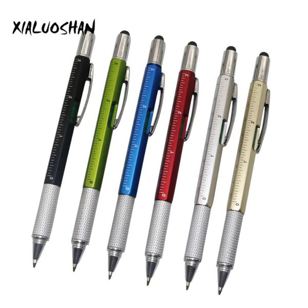 

ballpoint pens 60 pcs/set multifunction 6 in 1 pen set colors optional functional student supplies, Blue;orange