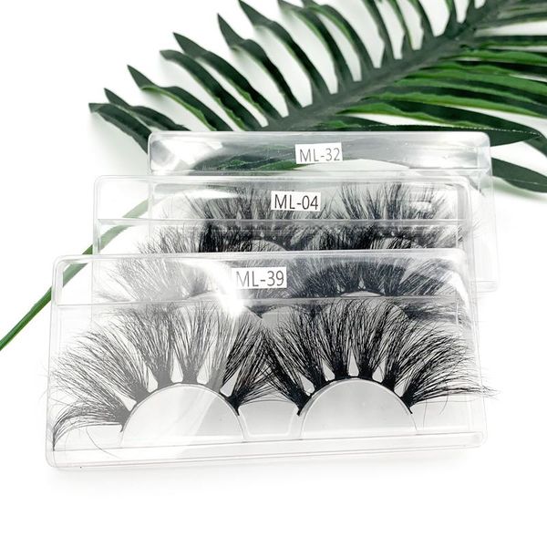 

yiowio fashion long fluffy fauc cils 25mm mink lashes maquiagem makeup 3d eyelash strip false eyelashes