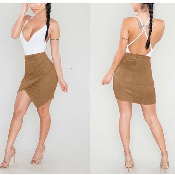 

suede short mini cockroach summer front split smoking fashion women tall bodycon, Black
