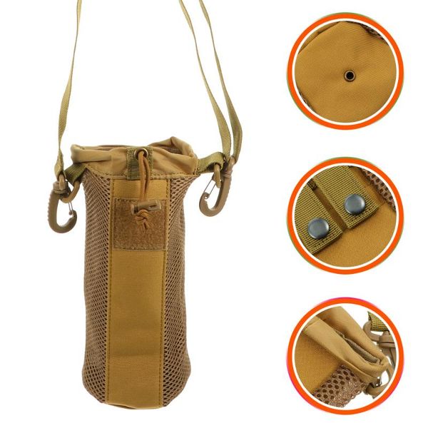 

hydration packs water bottle pouch carrier bag with adjustable shoulder strap