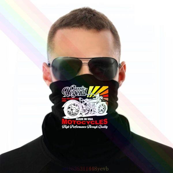 

scarves 2021 est classic legend first motorcycles 1901 logo headband scarf bandana neck warmer unisex, Blue;gray