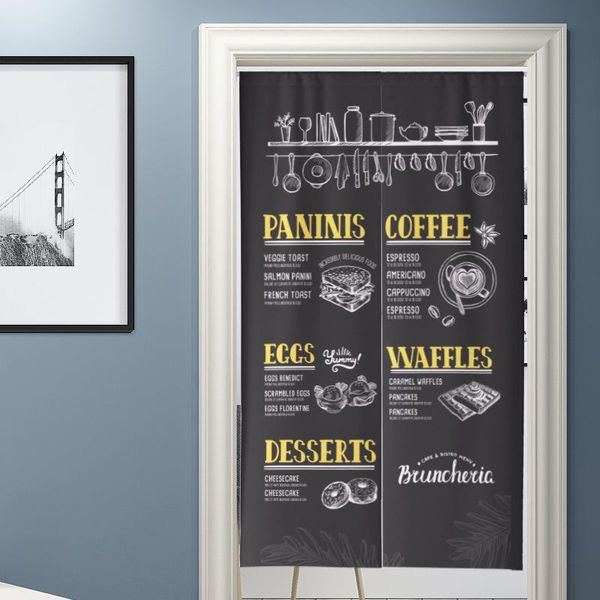 

japanese style creative kitchen cafe milk tea shop door curtain feng shui restaurant partition noren & drapes