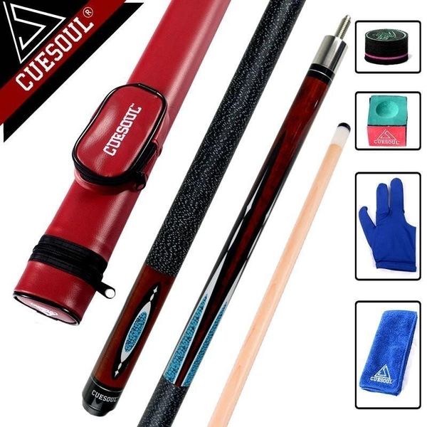 

11.5mm/12.75mm cuesoul maple wood 8-ball nine-ball ball arm 1/2 split cue pool billiard stick center joint 58 inch with case cues