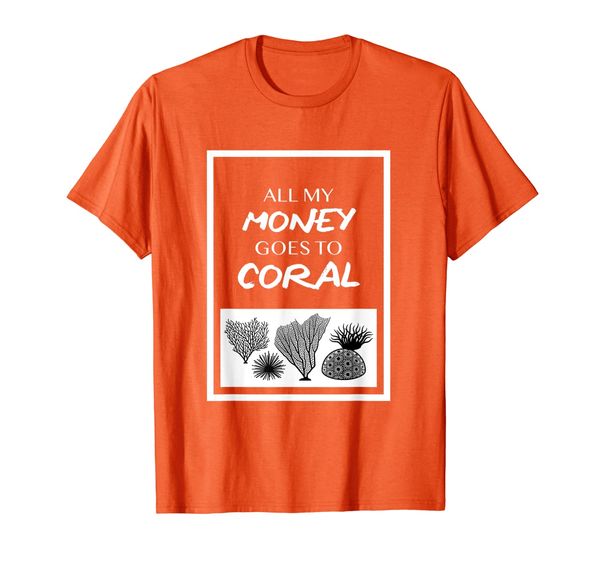 

saltwater hobby shirt | novelty coral reef gift tshirt, White;black