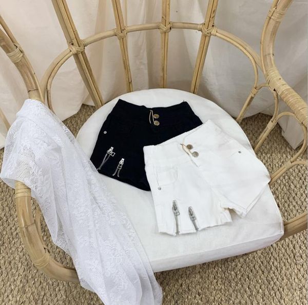 

wholesale girls denim shorts cotton summer fashion 3-9t b139, Black