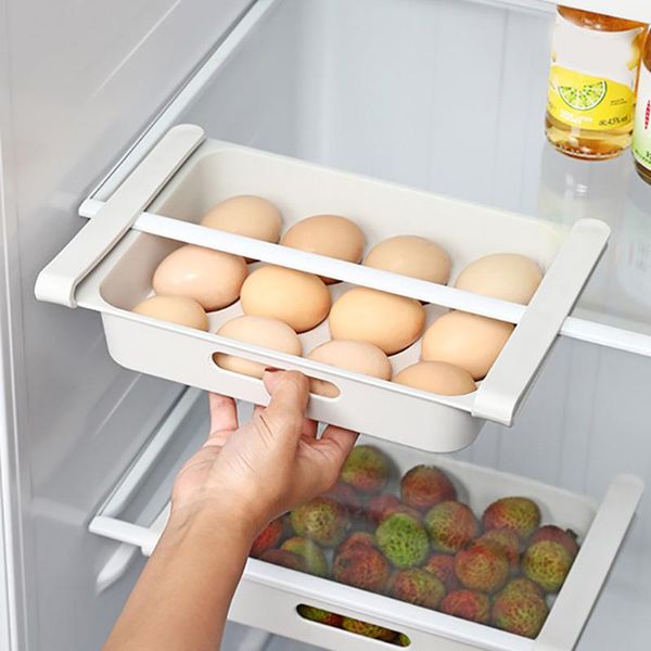

storage bottles & jars refrigerator egg holder multifunctional tray pull out fridge drawer food organizer under board lbe