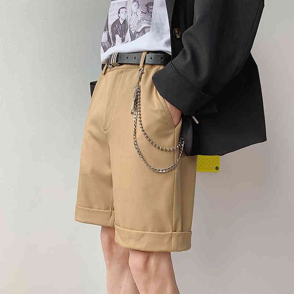 

men's shorts summer harem casual male cotton brand jogger multi-pocket for men beach student white/black/khaki m-2xl kns8