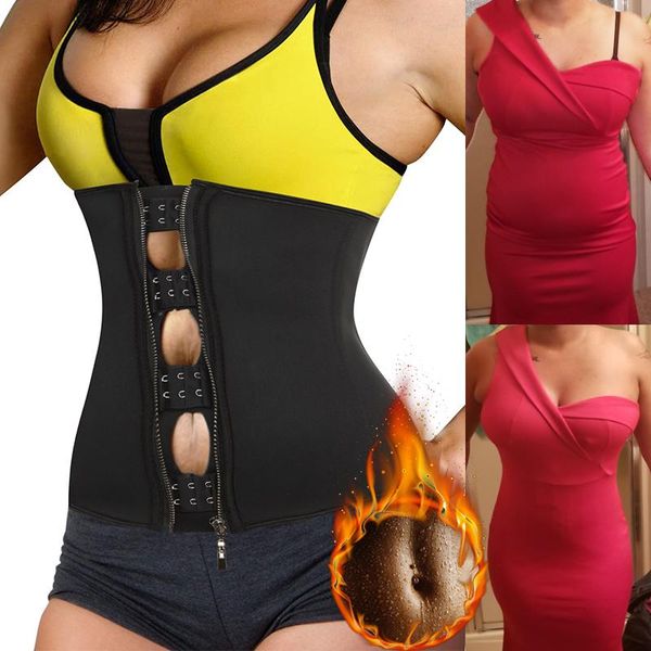 

women's shapers fat burning waist trainer corset for women weight loss body shaper slimming shapewear postparto trimmer belt fajas colo, Black;white