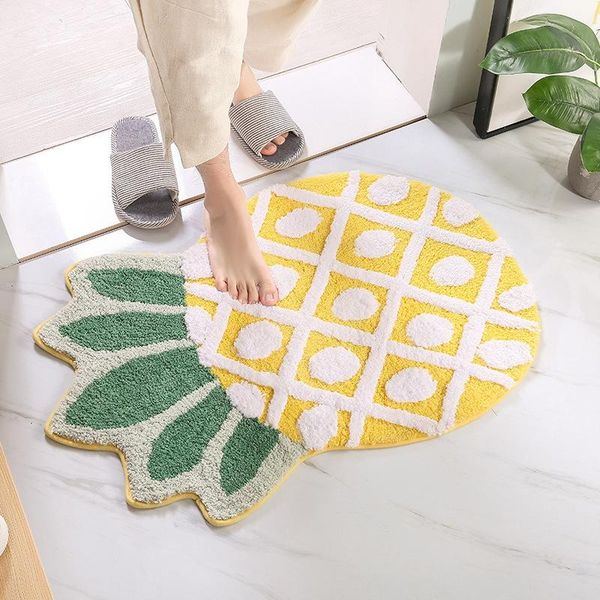 

carpets creative doormat non-slip floor carpet for living room kitchen door mats pineapple fruits entrance rugs bathroom