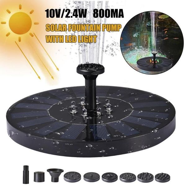 

solar pump water fountain stable floating with automatic color change for garden decoration pond swimming pool bird bath decorations