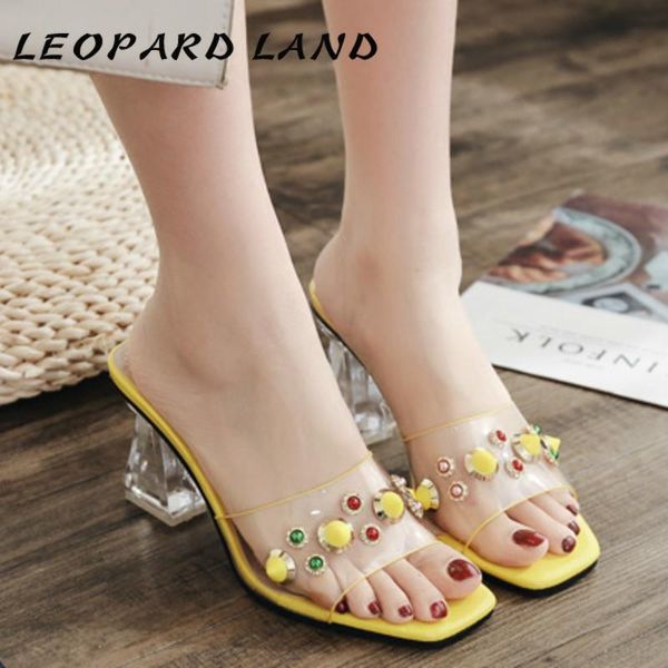 

summer fashion crystal heel women's shoes thick rhinestone casual wear high women sandals, Black