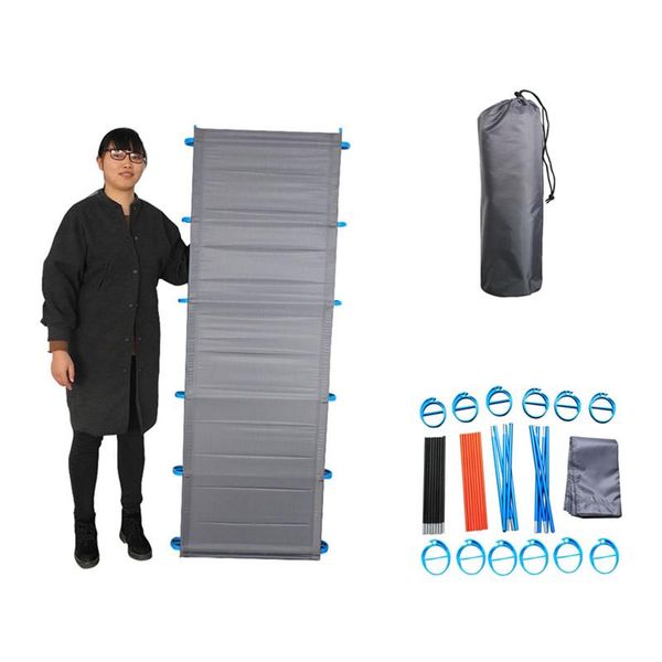 

camp furniture outdoor camping portable cot aluminum alloy foldable sleeping pad bed