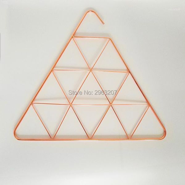 

other home decor 10pcs metal triangular po grid frame wall pos grids postcards mesh diy decoration iron storage rack holder1