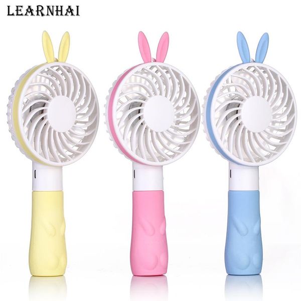 

electric fans learnhai usb fan 2-speed adjustable portable mini hand 1200mah rechargeable ultra-quiet air cooling for travelling home