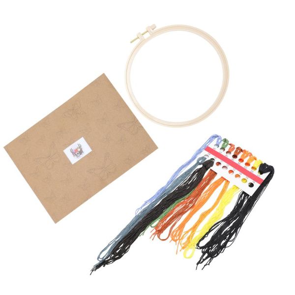 

other arts and crafts 1 set pattern embroidery material cross stitch thread hoop