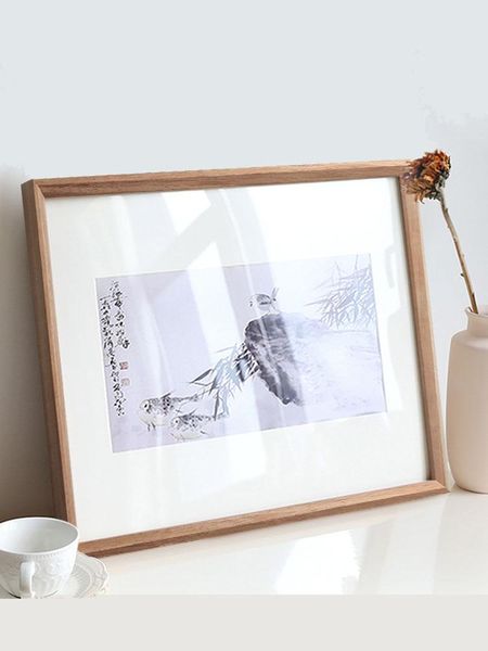 

frames solid wood frame elegant display modern simple gold art poster collage design marco fotos madera home decoration di50xk