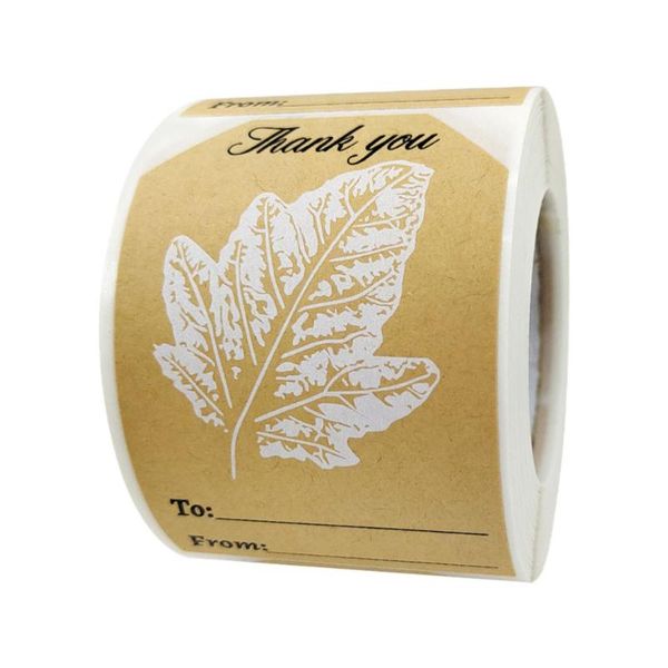

gift wrap 1 roll stickers festival present decoration (brown)