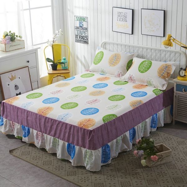 

bed skirt printed bed skirt cotton cover sheet features a variety of styles 0mnf