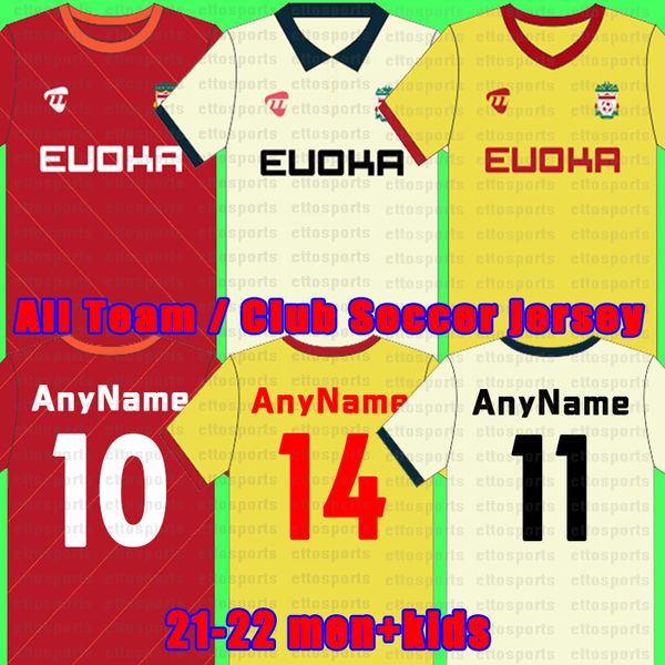 

thailand 21 22 all team football shirts 2021 2022 football shirts custom logo player name number football jersey 1, Black;yellow
