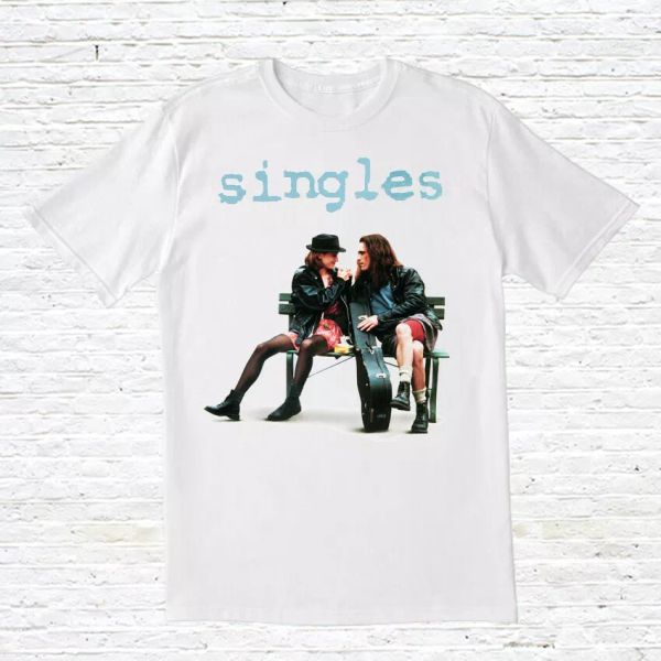 

singles t-shirt (90s / grunge / film ), White;black