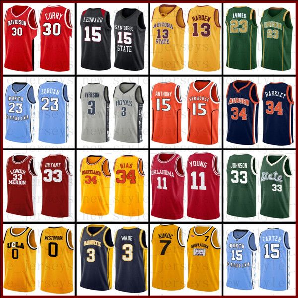 

ncaa north carolina lebron kevin harden durant james basketball jerseys johnson stephen michael carlton allen iverson curry westbrook dwyane, Black;red