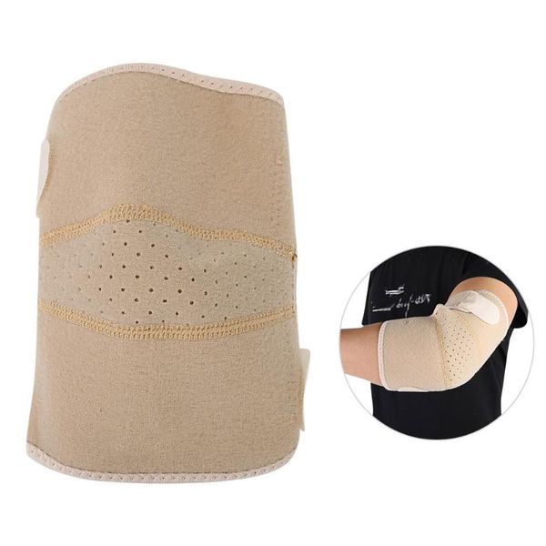 

elbow brace outdoor sports support protector pad guard strap adults for tennis badminton basketball & knee pads, Black;gray