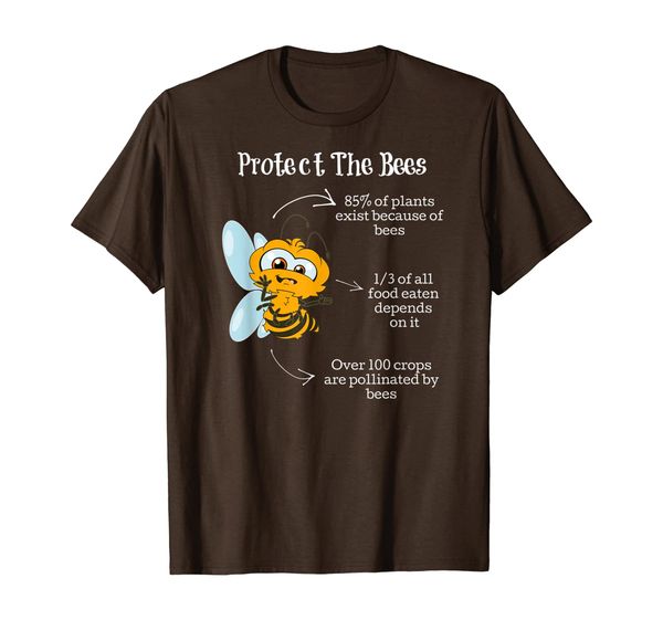 

save and protect the cute adorable honey bees population t-shirt, White;black