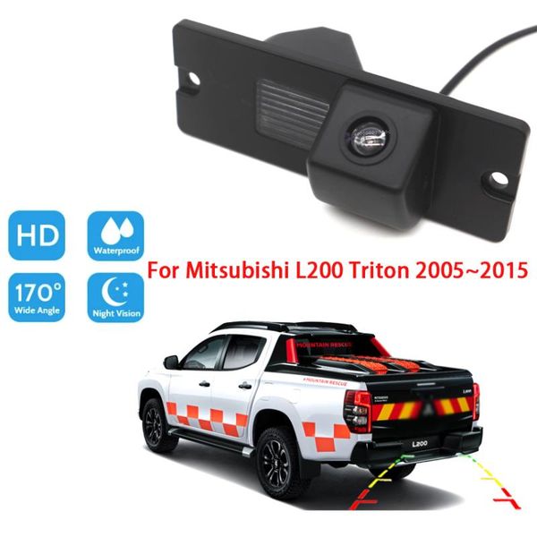

car rear view cameras& parking sensors ccd reverse camera for mitsubishi l200 triton 2005 ~ 2021 night vision reversing backup high quality