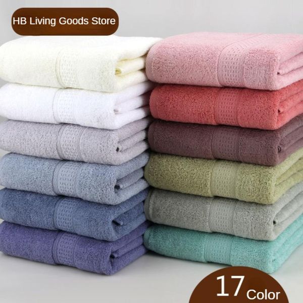 

towel 17 colors 100% pure cotton towels super absorbent large bath thick soft bathroom comfortable 70x140cm