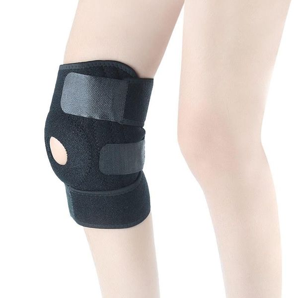 

elbow & knee pads ly 1 pcs pad support 4 springs brace protect protector for cycling running climbing fms19, Black;gray