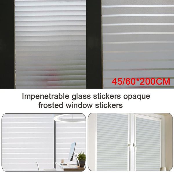 

window stickers matte stripe film frosted opaque glass decorative sticker privacy static cling decal for