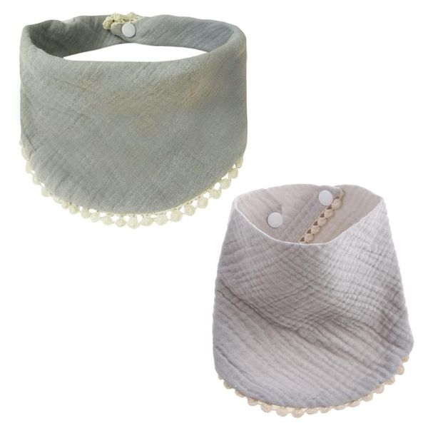 

bibs & burp cloths 85de baby infants feeding soft pure cotton bandana saliva towel triangle scarf