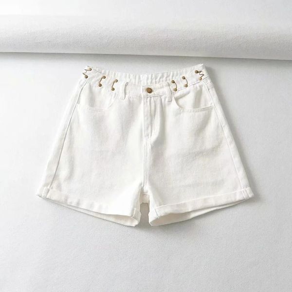 

women's shorts solid mini a line dlzk136, White;black