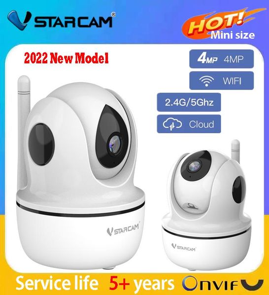 

cameras vstarcam 4mp ip camera indoor 2.4ghz 5ghz dual band wifi human detection auto tracking surveillanc security cloud